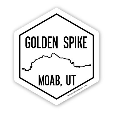 GOLDEN SPIKE - Trails of Moab UT - (STICKER)