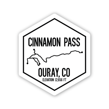 CINNAMON PASS - Trails of Ouray CO - (STICKER)