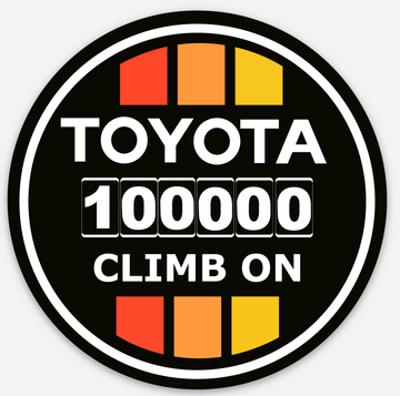 100K Mileage Badge of Honor - Sticker