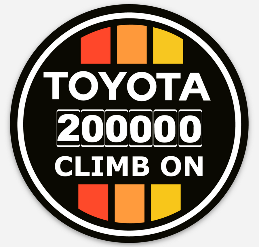 200K Mileage Badge of Honor - Sticker