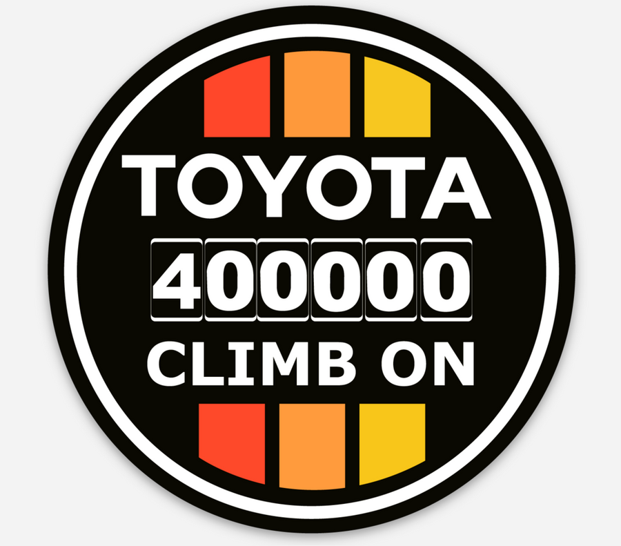 400K Mileage Badge of Honor - Sticker