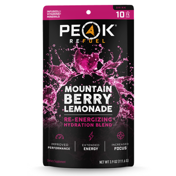 Peak Mountain Berry Lemonade Re-Energizing Hydration Sticks