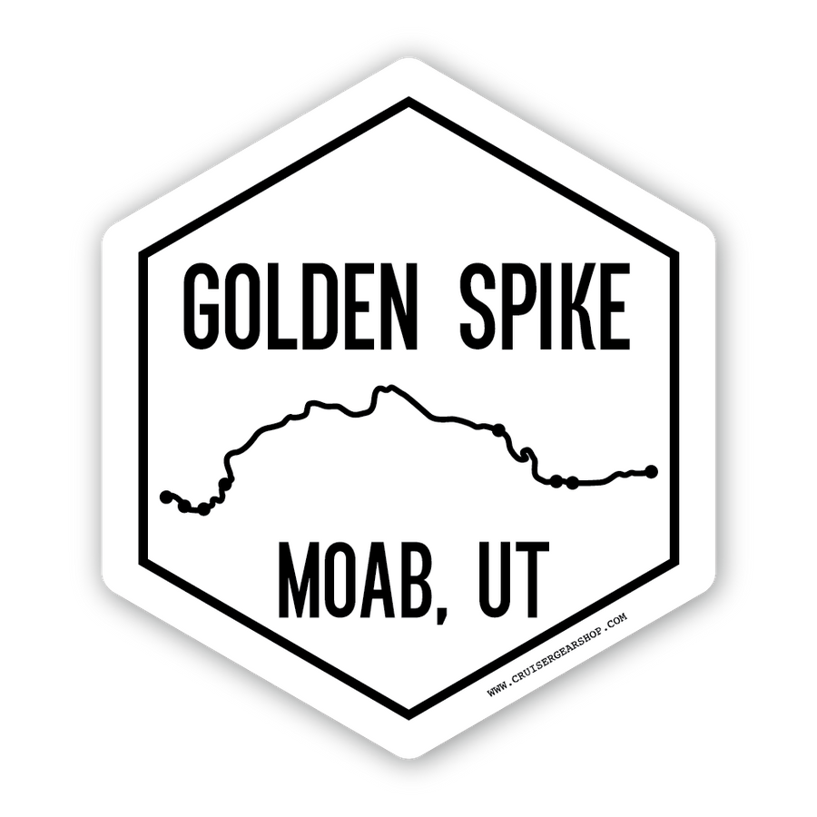 GOLDEN SPIKE - Trails of Moab UT - (STICKER)