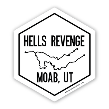 HELLS REVENGE - Trails of Moab UT - (STICKER)