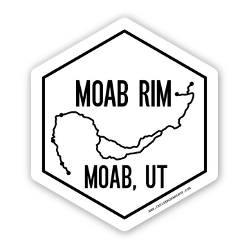 MOAB RIM - Trails of Moab UT - (STICKER)