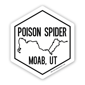 POISON SPIDER - Trails of Moab UT - (STICKER)