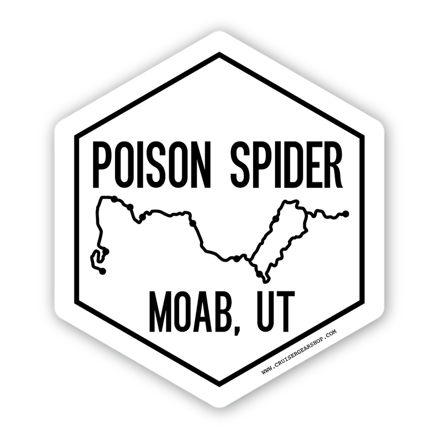 POISON SPIDER - Trails of Moab UT - (STICKER)