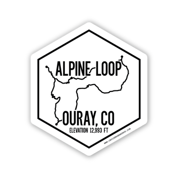ALPINE LOOP - Trails of Ouray CO - (STICKER)