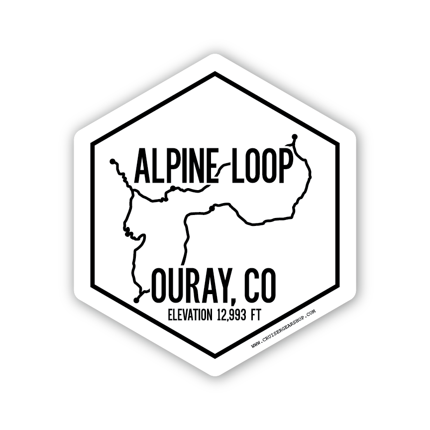 ALPINE LOOP - Trails of Ouray CO - (STICKER)