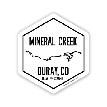 MINERAL CREEK - Trails of Ouray CO - (STICKER)