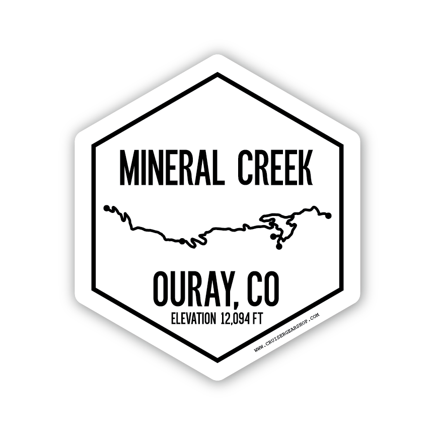 MINERAL CREEK - Trails of Ouray CO - (STICKER)