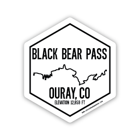 BLACK BEAR PASS - Trails of Ouray CO - (STICKER)